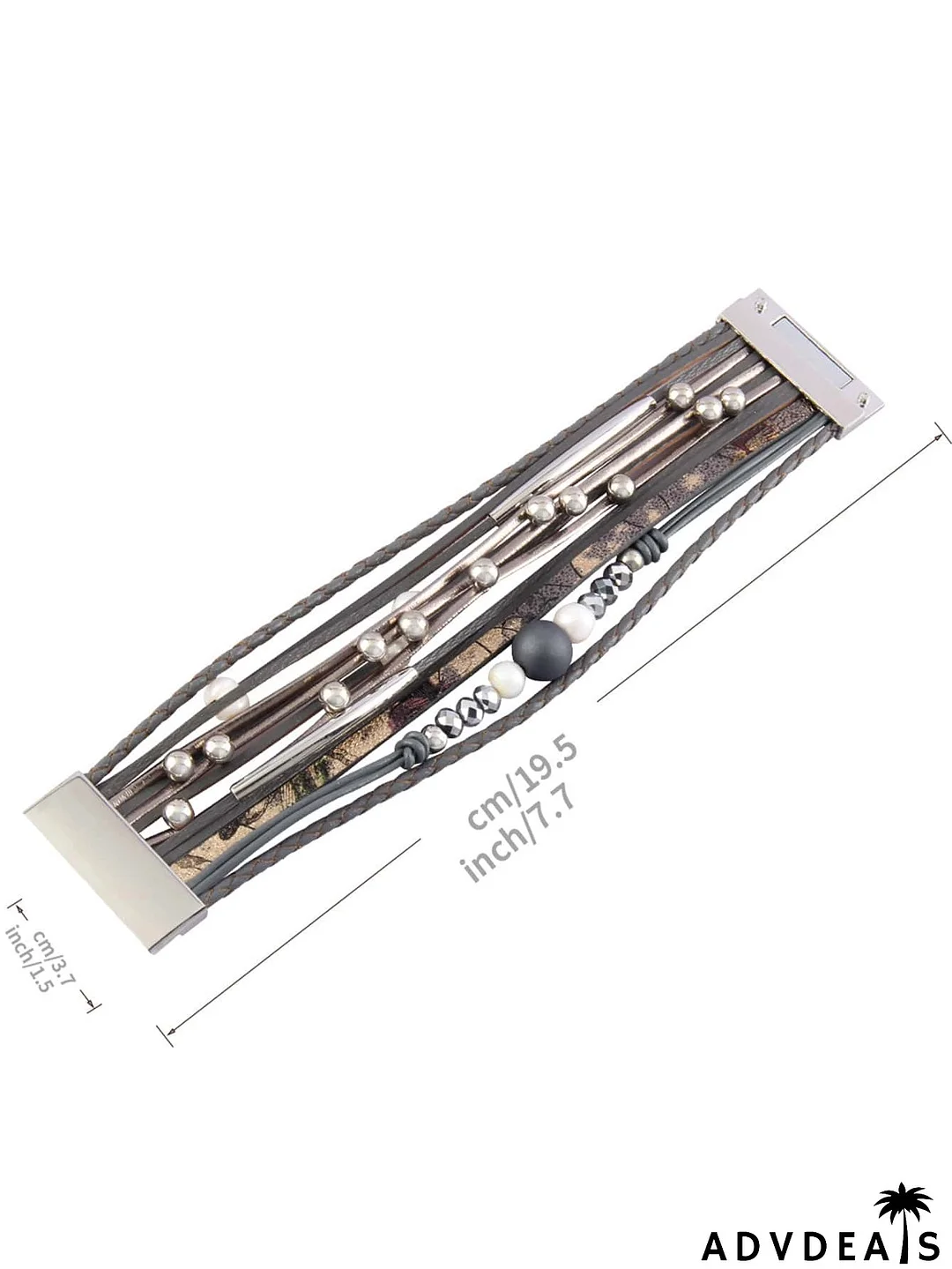 Faux Pearl Decor Layered Bracelet