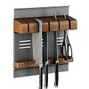 Walnut Wall Magnetic Knife Rack