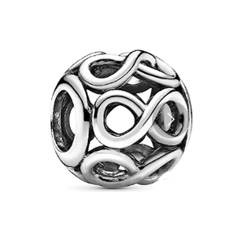 1 PC/Package Metal Rhinestones Plating Inlay Polished Pendant Beads