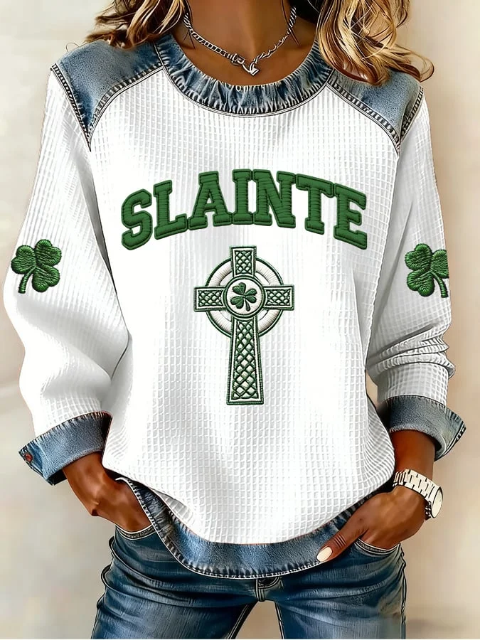 Women's St. Patrick's Day Printed Top 