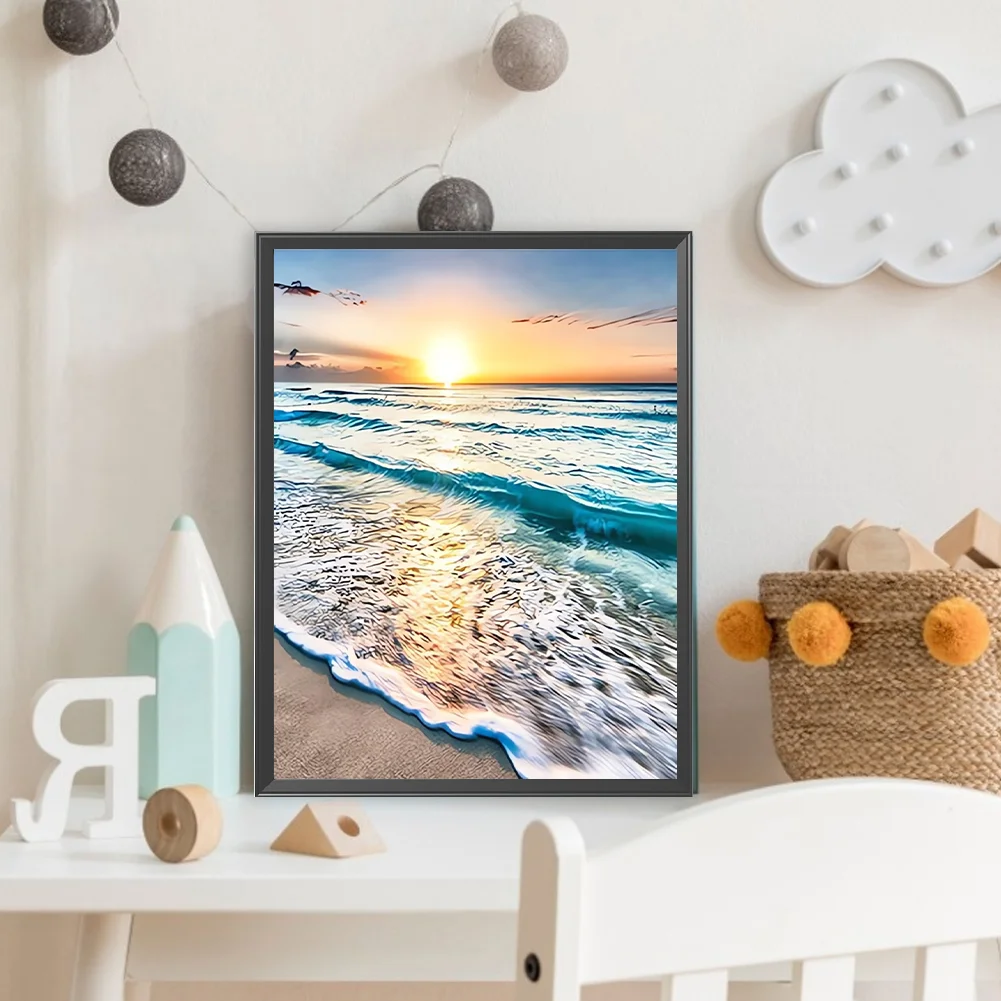 Diamond Painting - Full Round Drill - Seaside Scenery(Canvas|30*40cm)