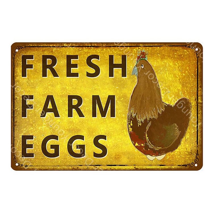 Jeek Chicken - Vintage Tin Signs/Wooden Signs - 7.9x11.8in & 11.8x15.7in