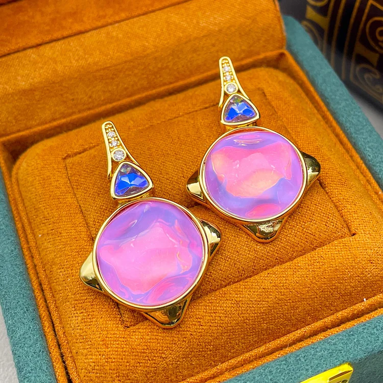 Colorful Glass Earrings