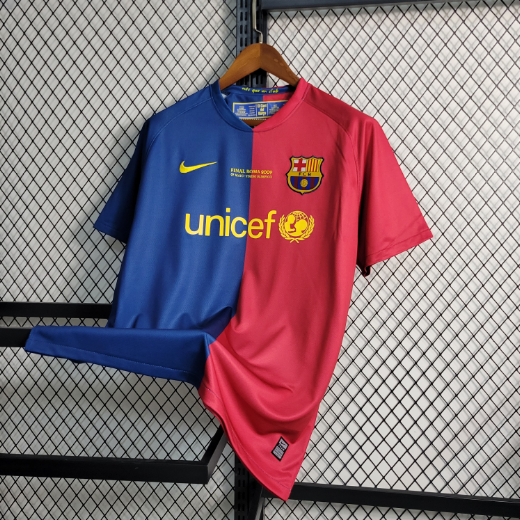 Retro 08-09 Barcelona Home Football Shirt Thai Quality