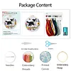 Border Butterfly Full 11CT DIY Stamped Cross Stitch Kits 24x24cm Embroidery Needlepoint Starter Kits with Hoop Cross Stitch Art and Crafts Kits for Beginners Adults Home Decor