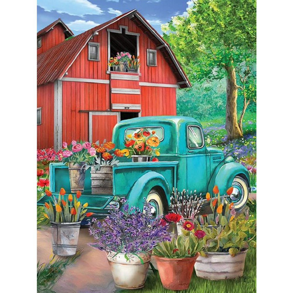 

House Car - Round Drill Diamond Painting - 30*40CM, 501 Original