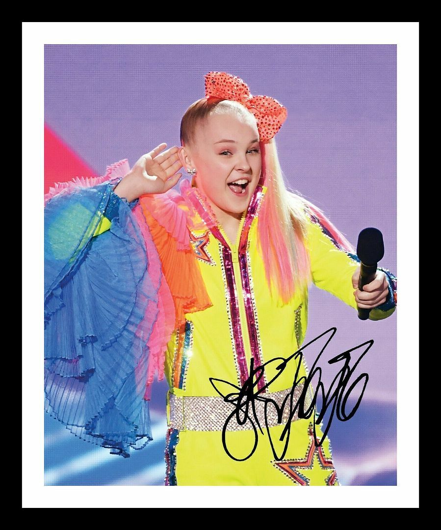 Jojo Siwa Autograph Signed & Framed Photo Poster painting 2