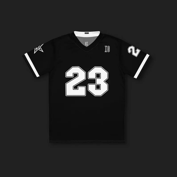 Vintage 23 Football Graphics Blokecore Blokette Cotton Football V-neck T-shirt