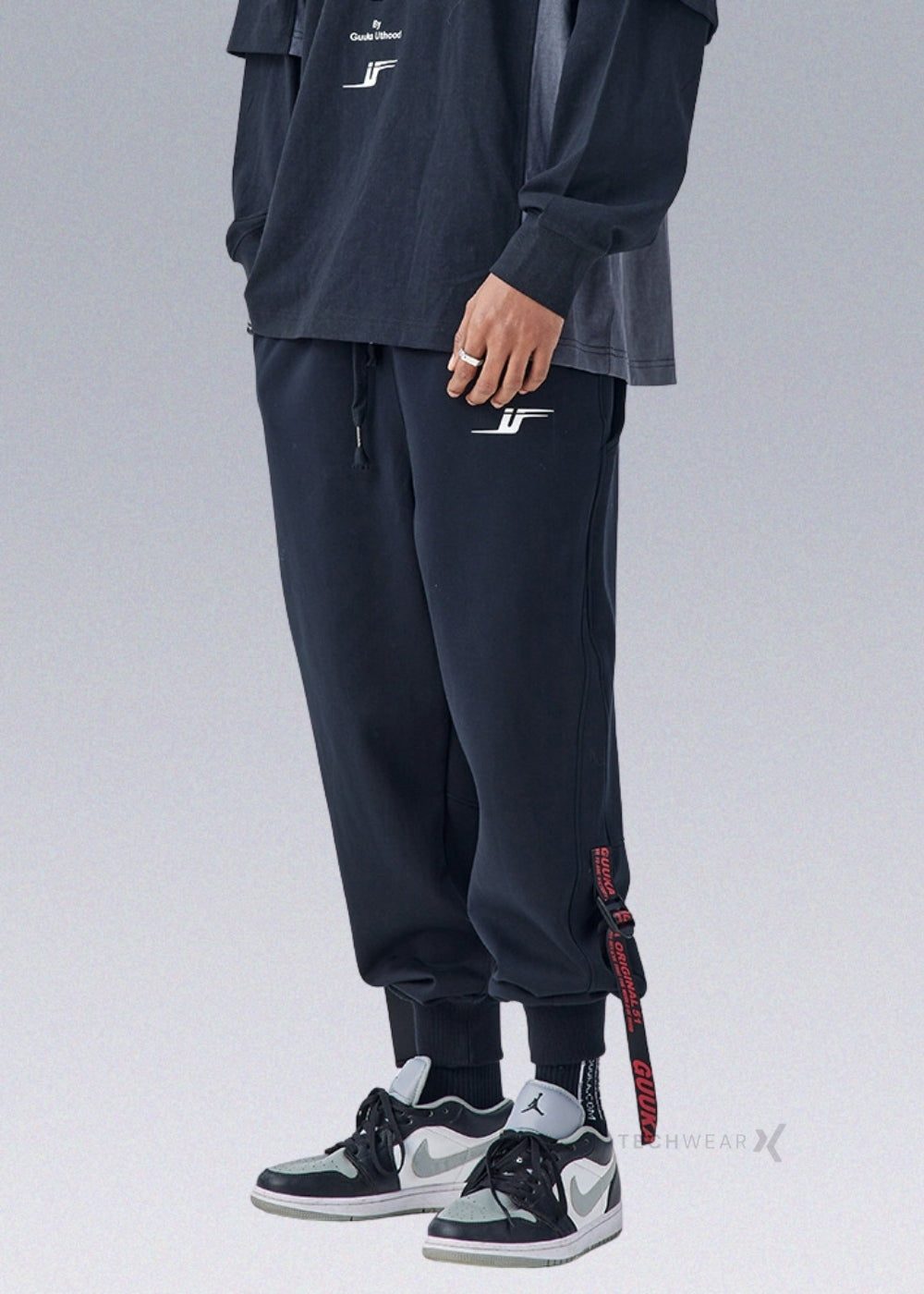 Button Cuffs Techwear Pants Guuka techwear-x