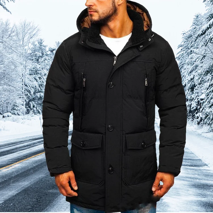 Men's Winter Coat Warm Puffer Jacket Thicken Hoodie
