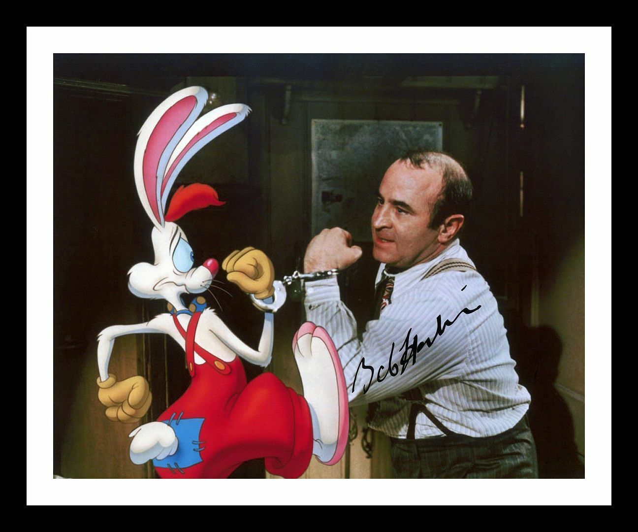 Bob Hoskins - Who Framed Roger Rabbi Autographed Signed & Framed Photo Poster painting