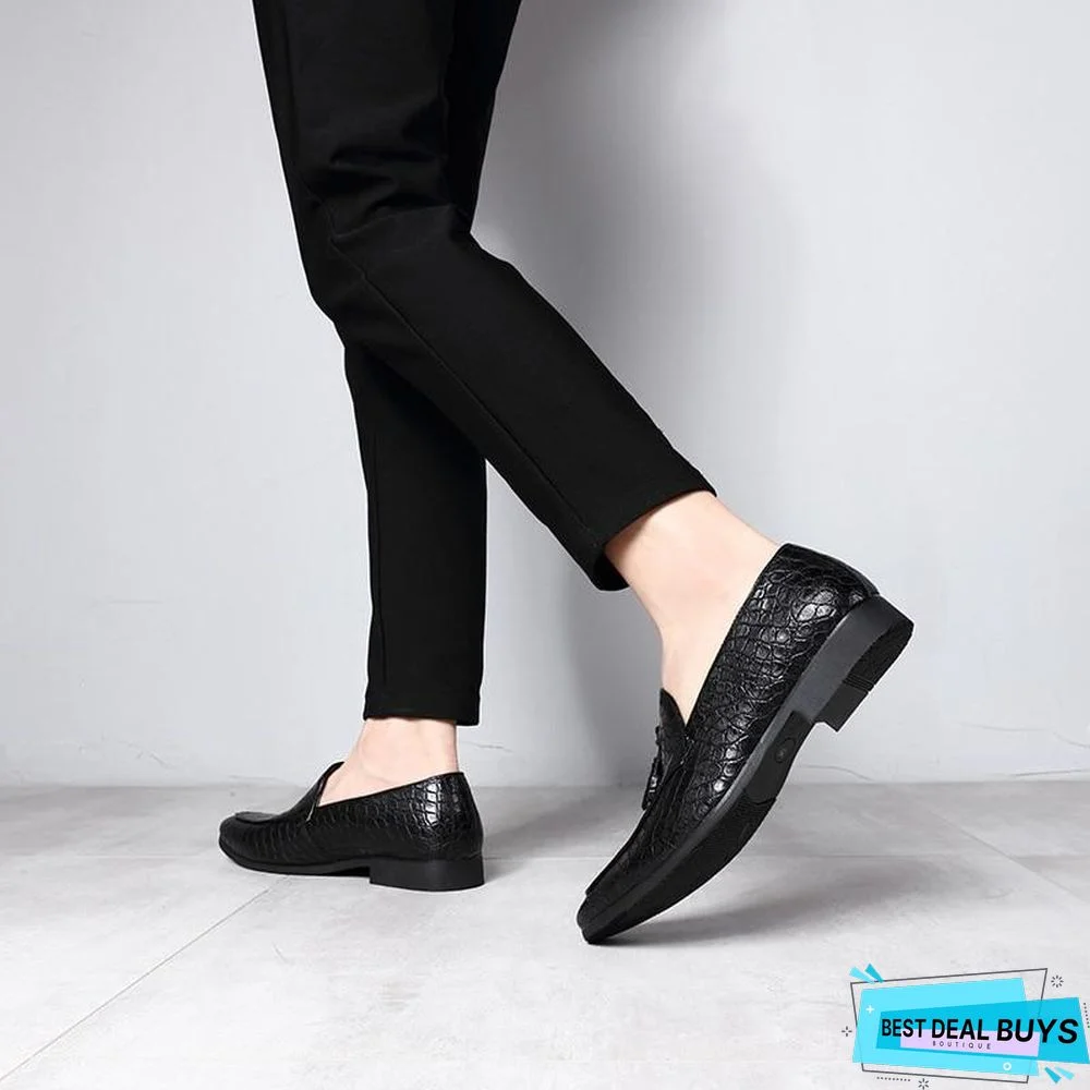 Men Dress Shoes Luxury Fashion Lace-up Oxford Shoes Top Brand Design