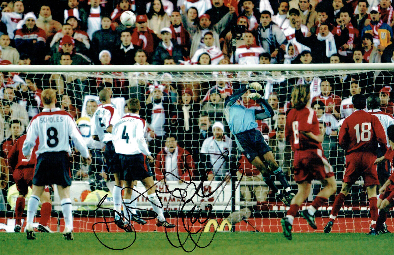 David JAMES SIGNED Autograph 16x12 Photo Poster painting AFTAL COA England GOALKEEPER