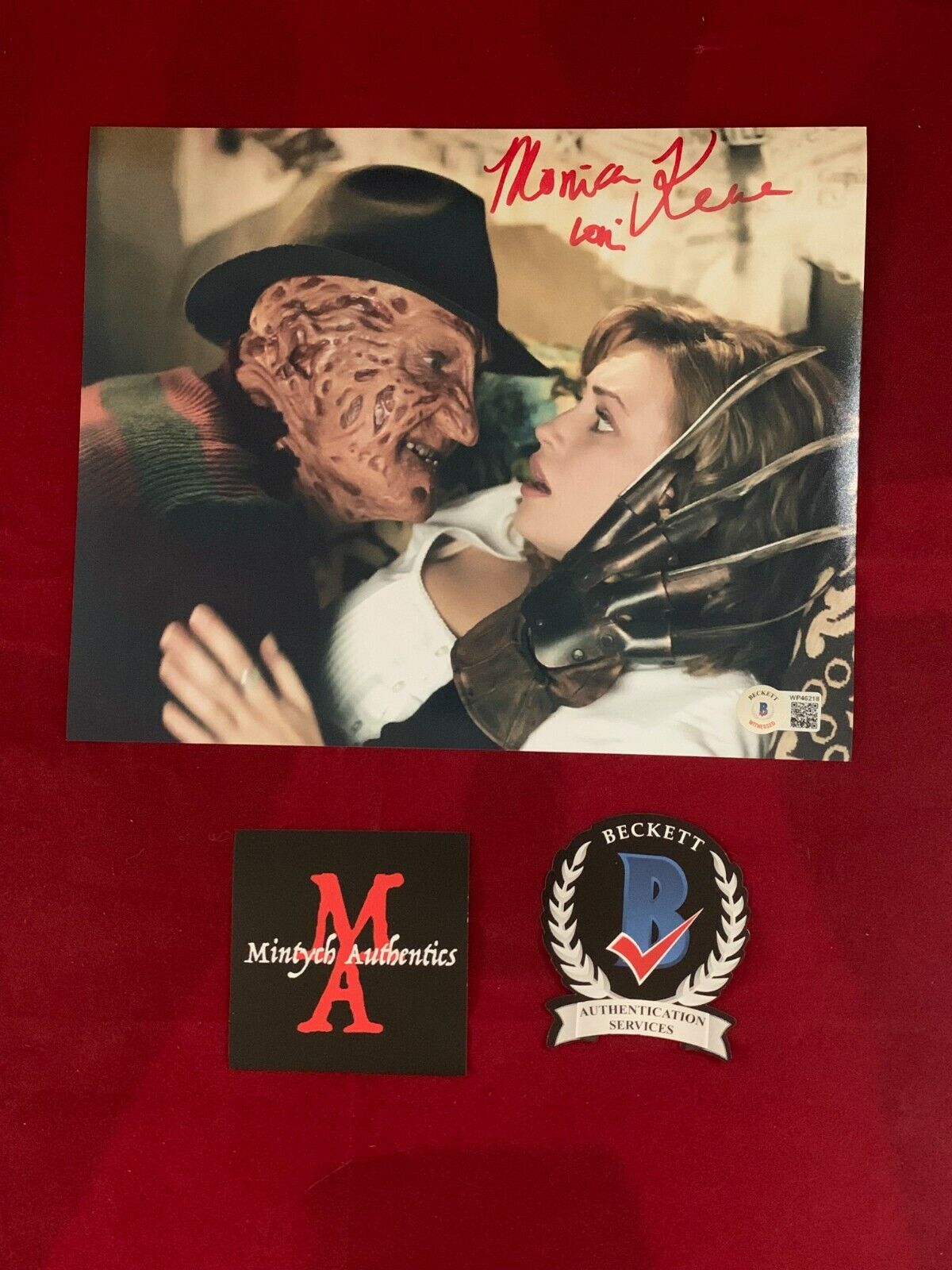 MONICA KEENA AUTOGRAPHED SIGNED 8x10 Photo Poster painting! FREDDY VS JASON! BECKETT COA! HORROR