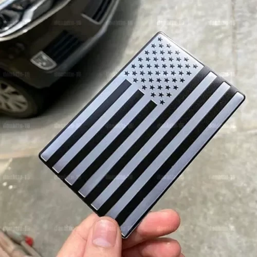 Dronehint 1 Pair Car USA American Flag Metal Sticker Emblem Badge Decal Parts Accessories (For: GMC) Parts