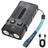 Rechargeable EDC Flashlight 1100 Lumens Torch Portable Flat Pocket Flashlight
