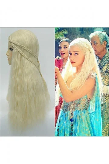 Game Of Thrones Daenerys Targaryen Wigs For Halloween Party Cosplay-elleschic