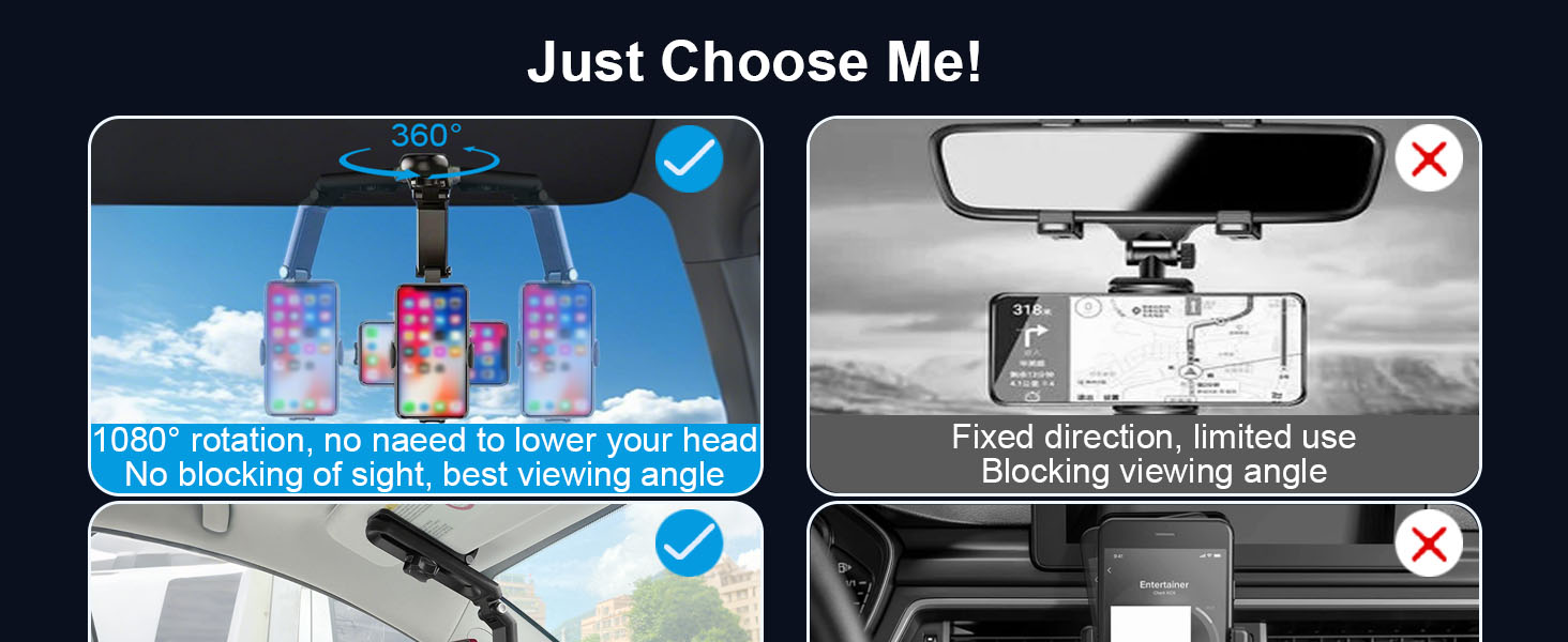 sun visor phone holder