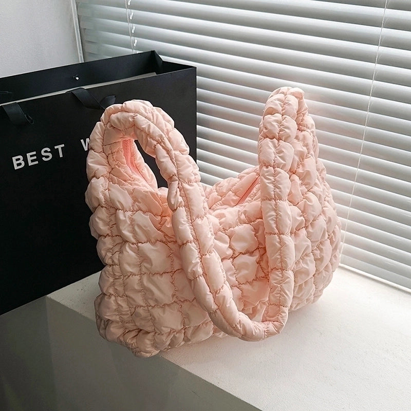 Women’s Large All Seasons Nylon Elegant Classic Style Shoulder Bag Handbag Tote Bag