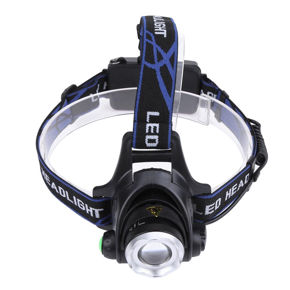 

T6 Zoom Waterproof Headlamp Fishing Miner Head Torch Chargeable Headlight, 501 Original