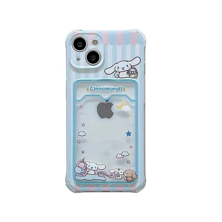 Sanrio Cinnamoroll Pochacco Phone Cases For iPhone 14 13 12 11 Pro Max XR XS MAX 8 X 7 SE Transparent Shockproof Silicone Case