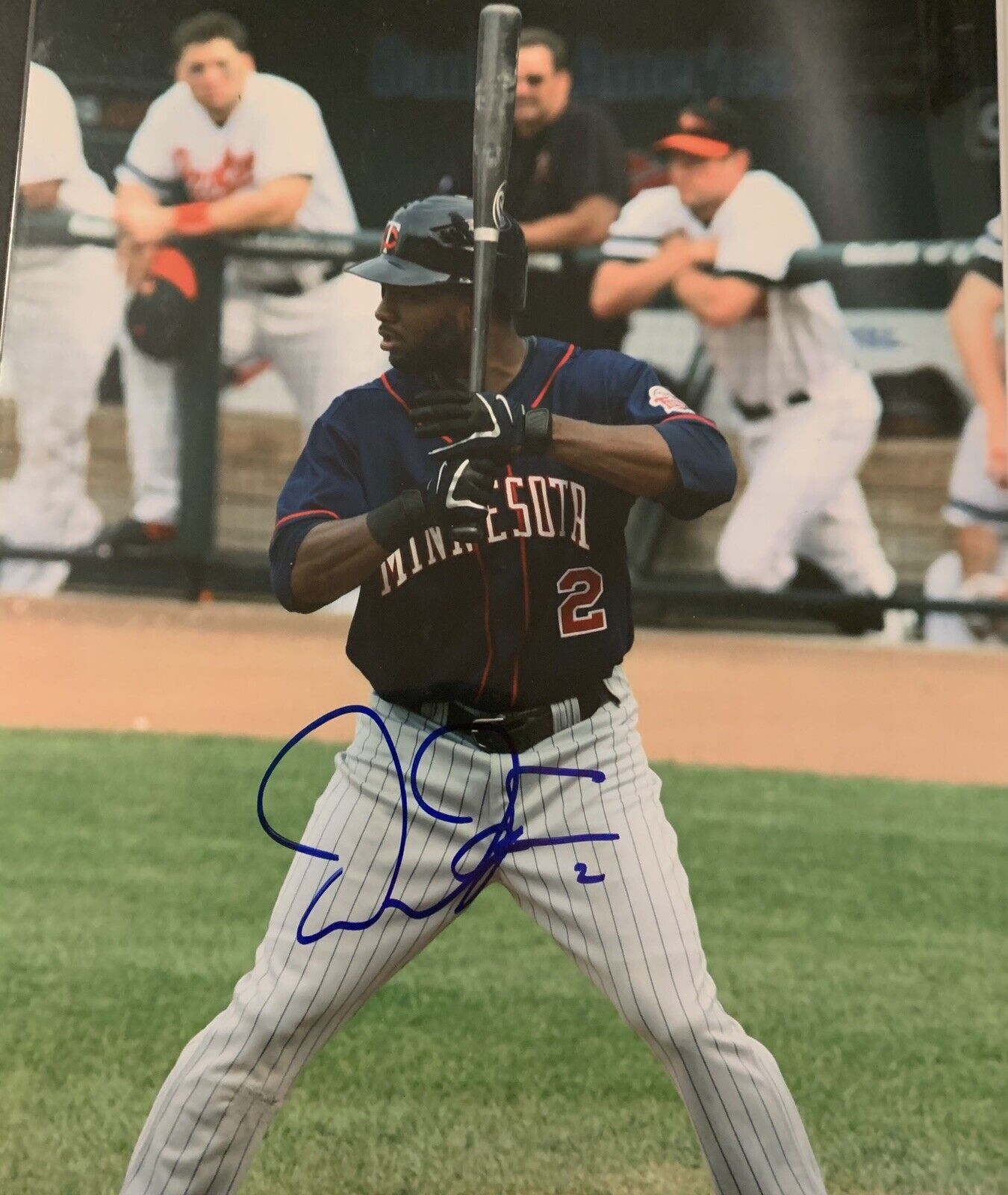 denard span Signed 8x10 Photo Poster painting Pic Auto Twins