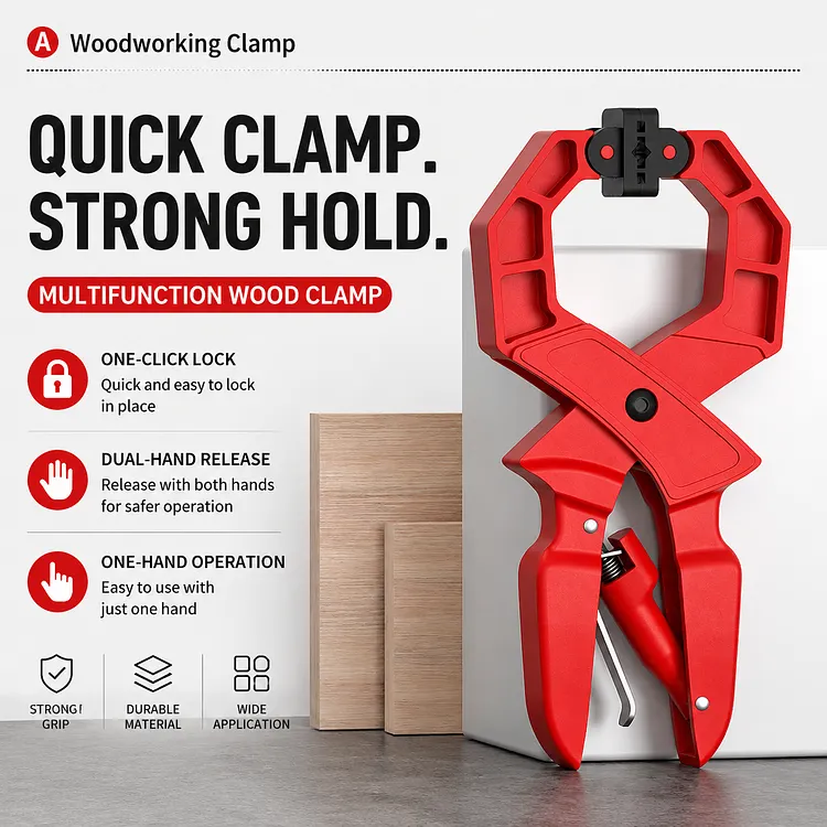 Quick Release Woodworking Clamp