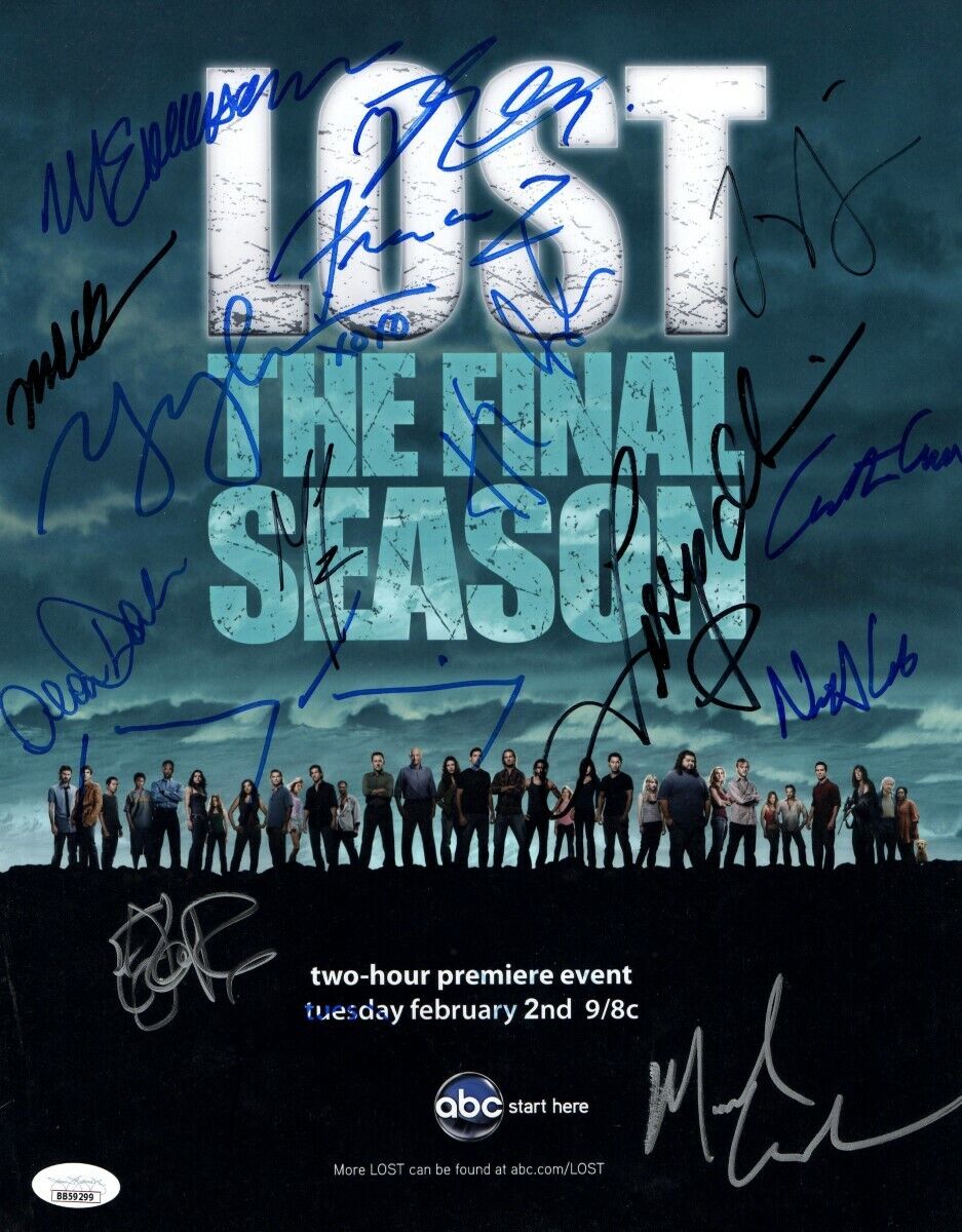 Lost Cast Signed Autographed 11X14 Photo Poster painting Final Season 16 Sigs Fox JSA BB59299