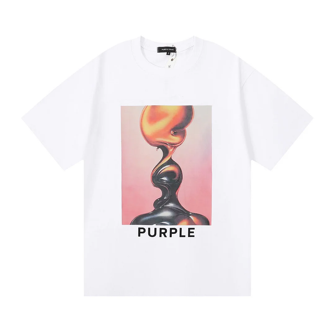 Purple 2023 new fashion T-shirt short sleeves