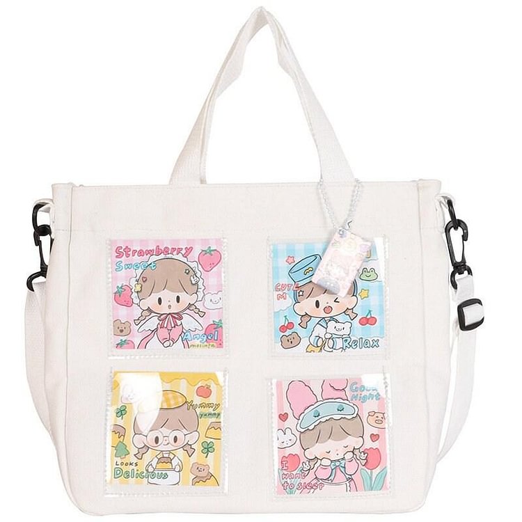 Four Separated Clear Window Ita Tote Bag