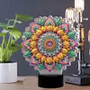 (US Local)DIY 5D Diamond Painting Acrylic Mandala  Night Light Lamp Home Decoration Ornament Gift Kit