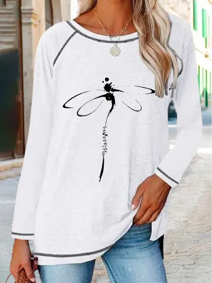 Casual Crew Neck Loose T-Shirt