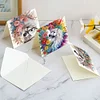 6pcs DIY Flower Horse Diamond Painting Greeting Cards