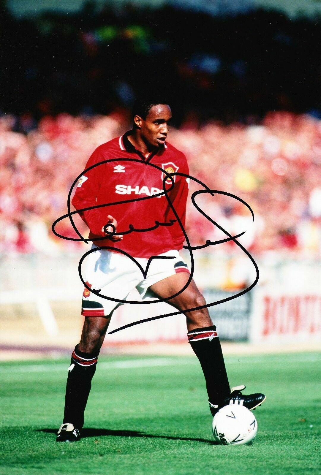 Paul Ince Signed 12X8 Photo Poster painting MANCHESTER UNITED AFTAL COA (9066)