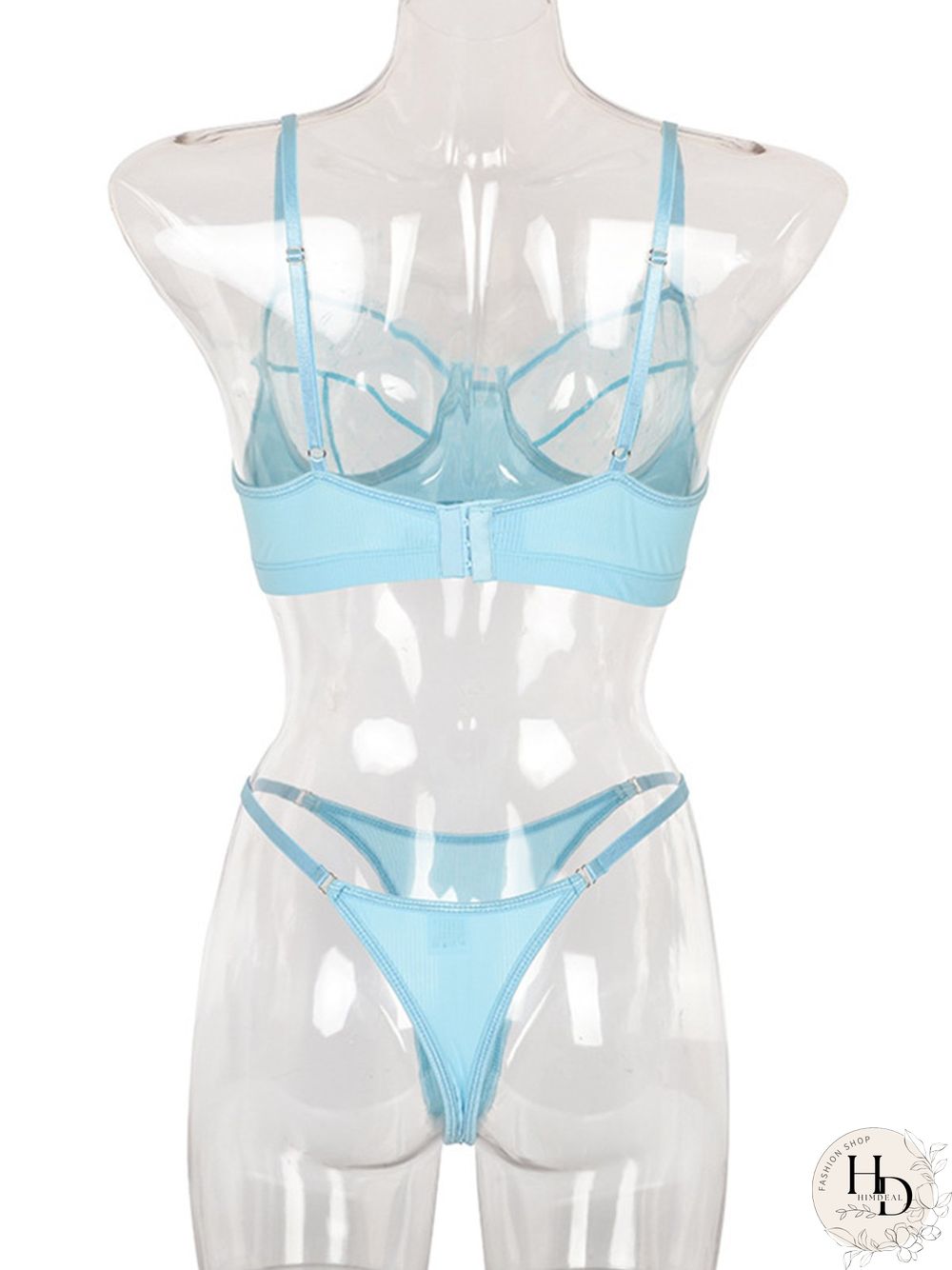 Lace Mesh Eyelashes Lace Sling Lingerie Set