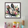 Flower High Heels-11CT Stamped Cross Stitch 40*40cm/15.75*15.75in