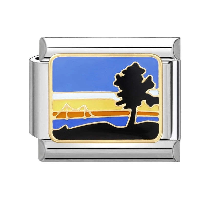 Italian Module Handmade Creative Cartoon Dripping DIY Light Luxury Personalized Fashionable  Bracelet Accessories