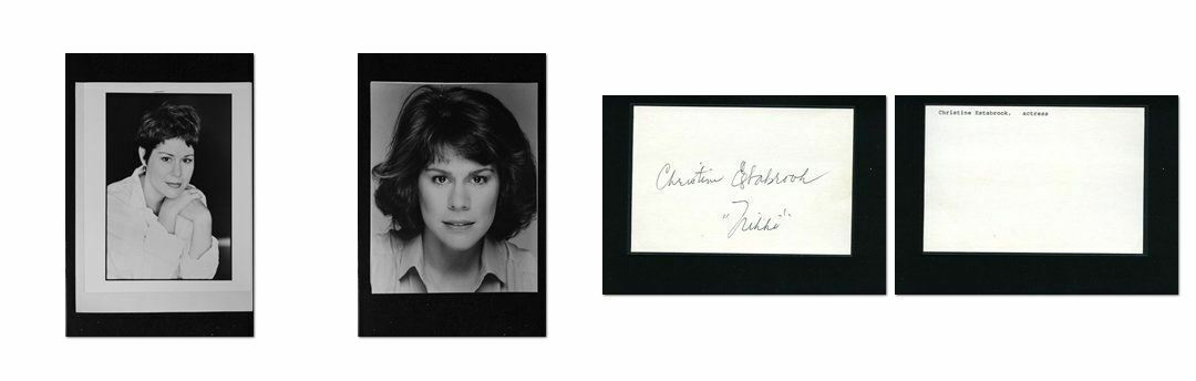 Christine Estabrook - Signed Autograph and Headshot Photo Poster painting set - Desp. Housewives