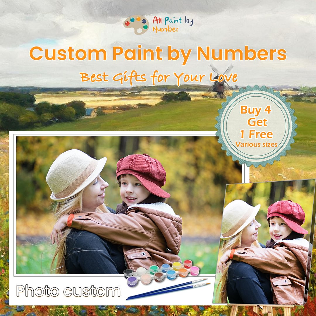 Custom Paint by Numbers Kit [👇Best Gifts for Your Love]