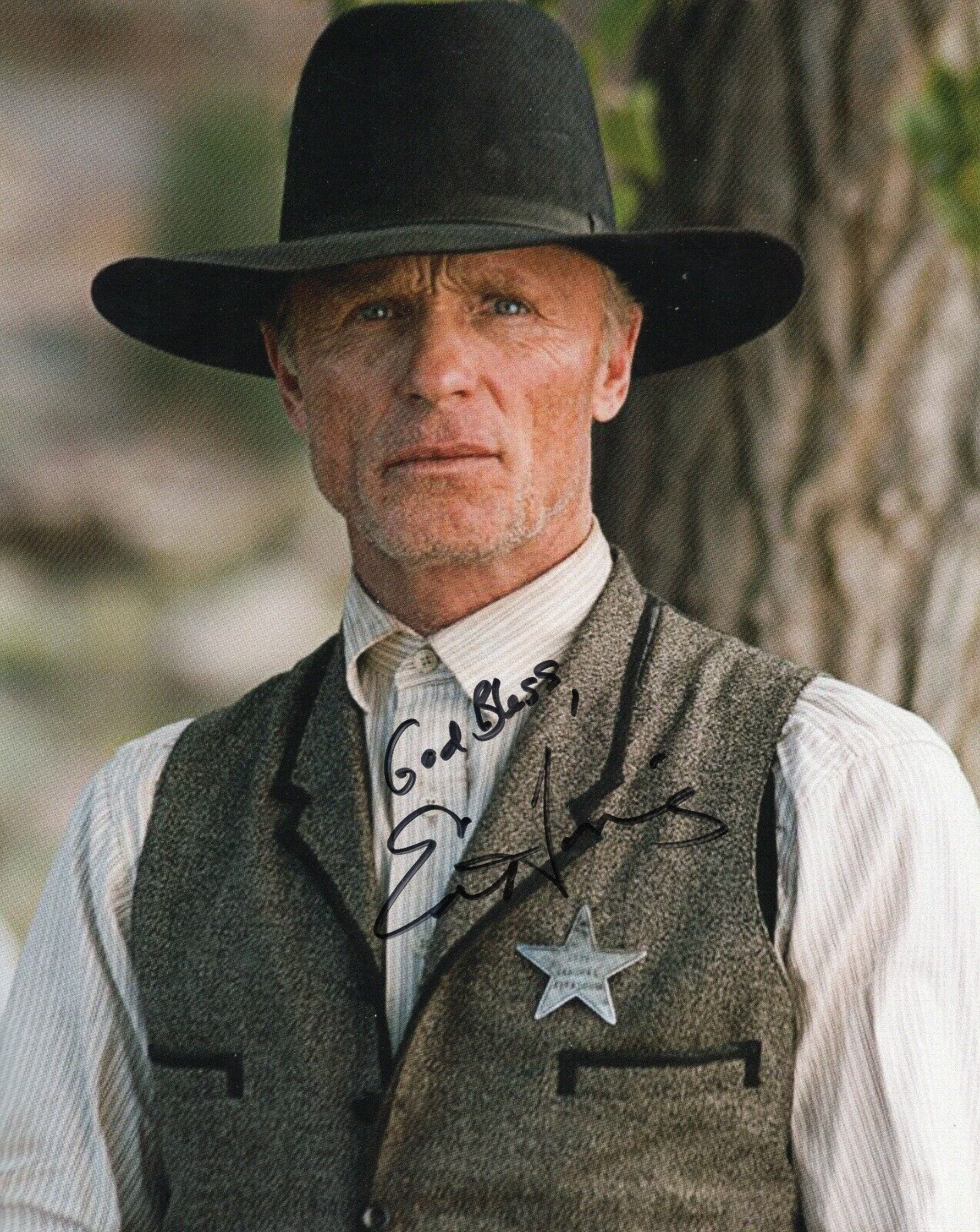 Ed Harris Autographed 8 x 10 in. Photo Poster painting As Pictured