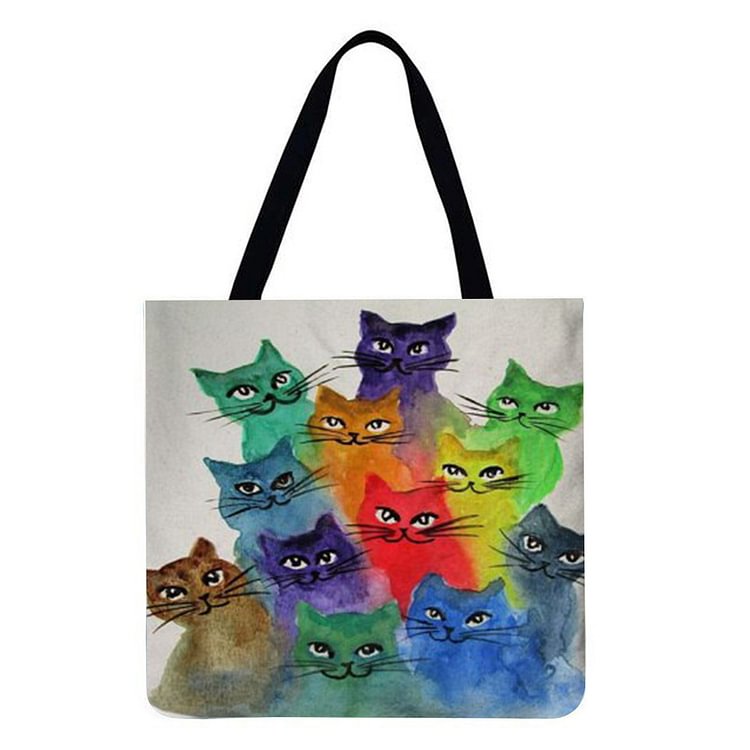 Cat Kitten - Linen Tote Bag