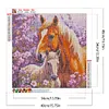 Cheval - perceuse ronde peinture diamant - 40*40cm