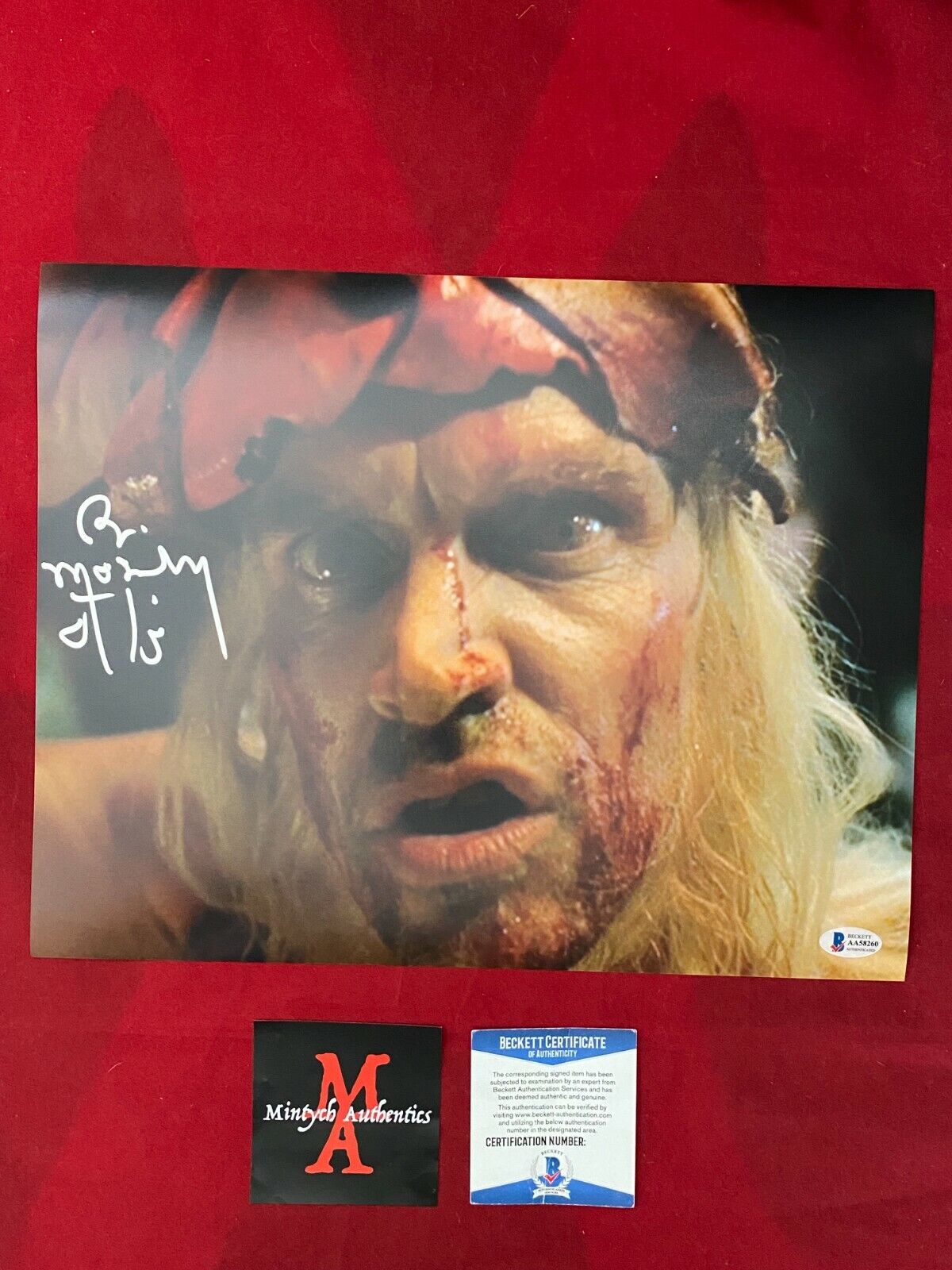 BILL MOSELEY AUTOGRAPHED SIGNED 11x14 Photo Poster painting! HOUSE OF 1,000 CORPSES! BECKETT!