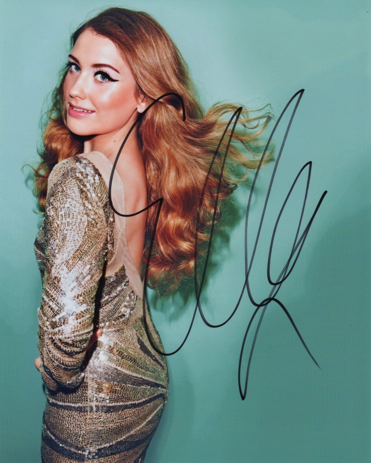 Ella Henderson singer REAL hand SIGNED 8x10 Photo Poster painting #1 COA The X Factor