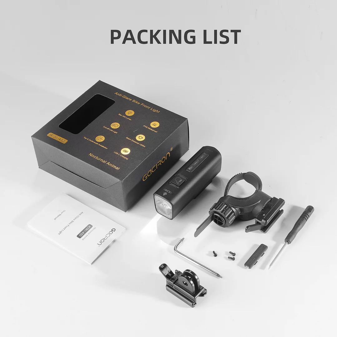 KIWI-400 Anti-Glare Bike Front Light