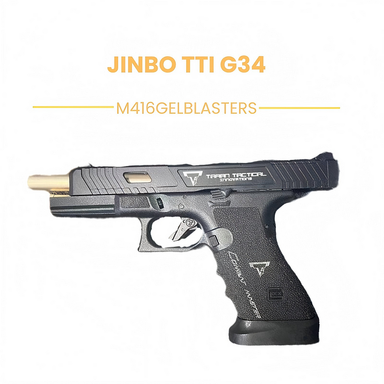 JinBo TTI G34 Gel Blaster Pistol - Full Auto, Realistic Design