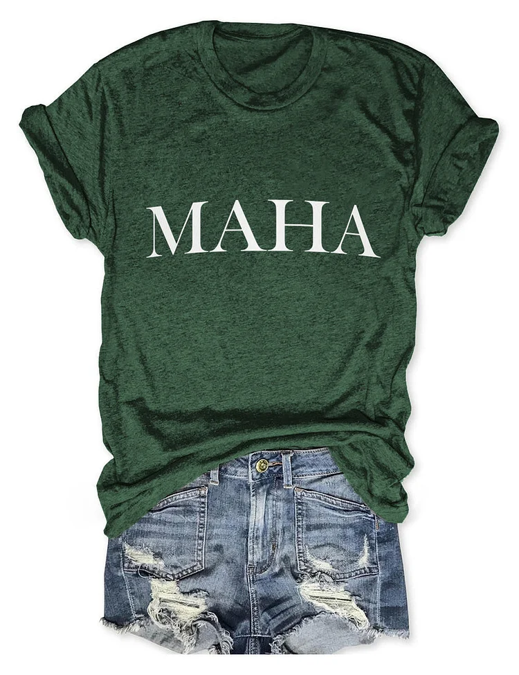 Women's MAHA Print T-Shirt