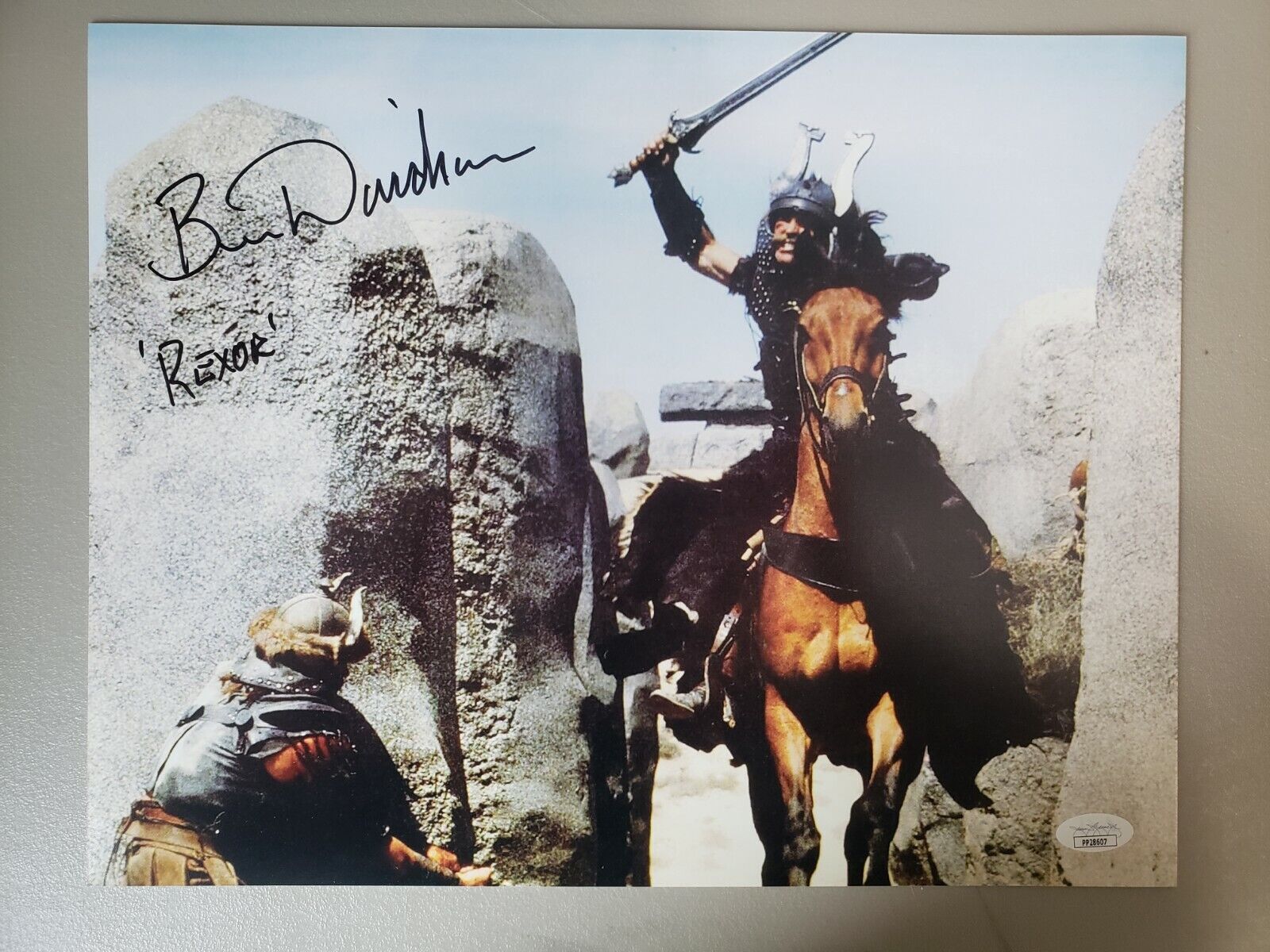 Ben Davidson signed 11x14 Photo Poster painting Rexor Conan the Barbarian Oakland Raiders. JSA