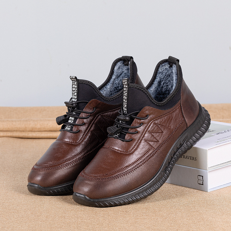 Gersit shoes for mens dress Men Snow Boots Winter Warm Men Shoes Outdoor Ankle Boots 2025 New Shoes Male Furry Keep Warm Casual Shoes Men's Walking Boots