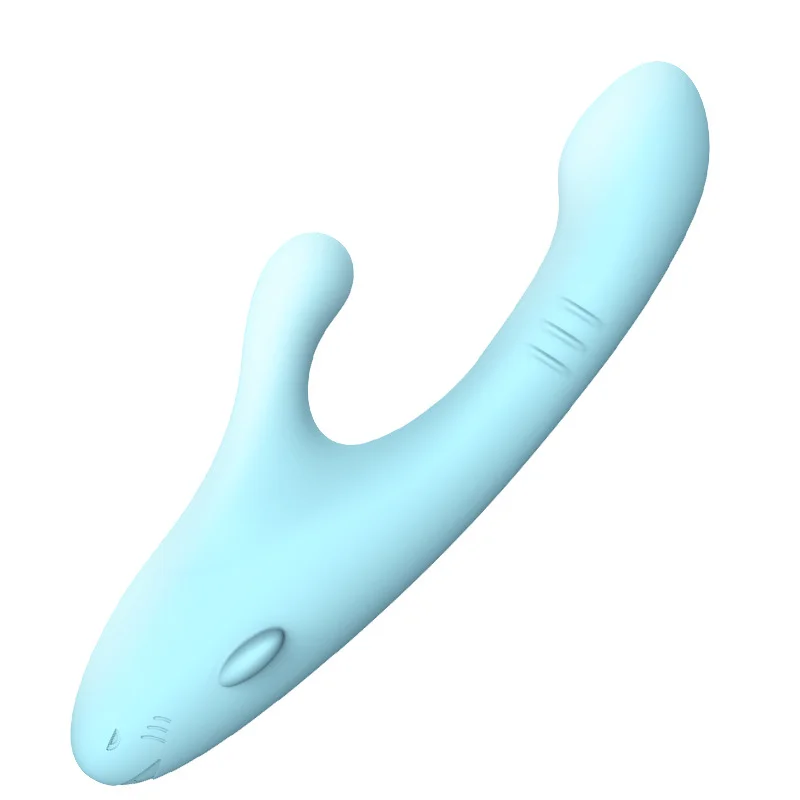 Shark Vibrator Nipple Clitoris Stimulator Vagina Massager G-spot Rabbit Vibrator - Rose Toy